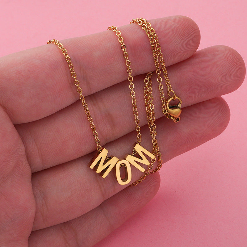 MOM Pendant Necklace