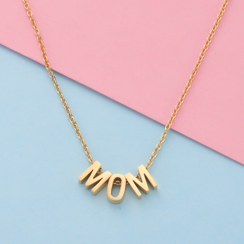MOM Pendant Necklace